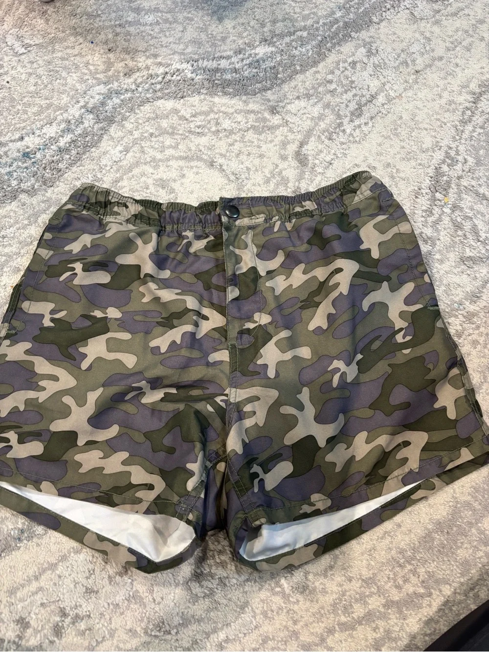 Joe Fresh Men's Camo Athletic Shorts in Olive, Khaki & Black